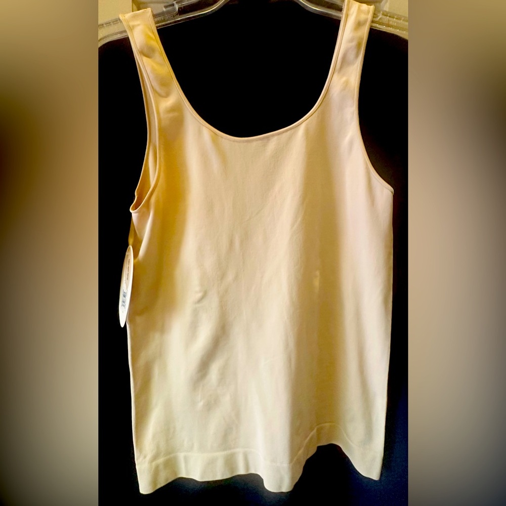 Nordstrom Lingerie Two-Way Seamless Tank Large Beige